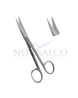 Plastic Surgery Scissors, 4.3/4″ (12.1 cm), Curved, Sharp/Sharp